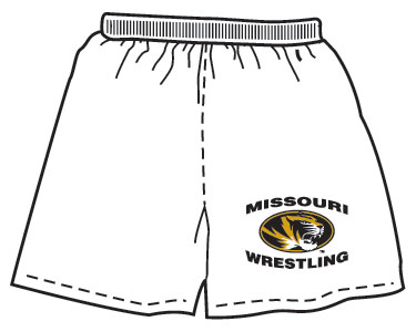 MU Wrestling White Shorts - Click Image to Close