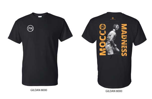 Mocco Madness Gildan Dryblend S/S T-shirt, color: Black - Click Image to Close