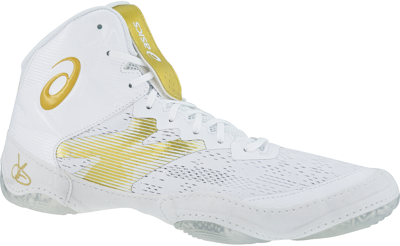 white jb wrestling shoes