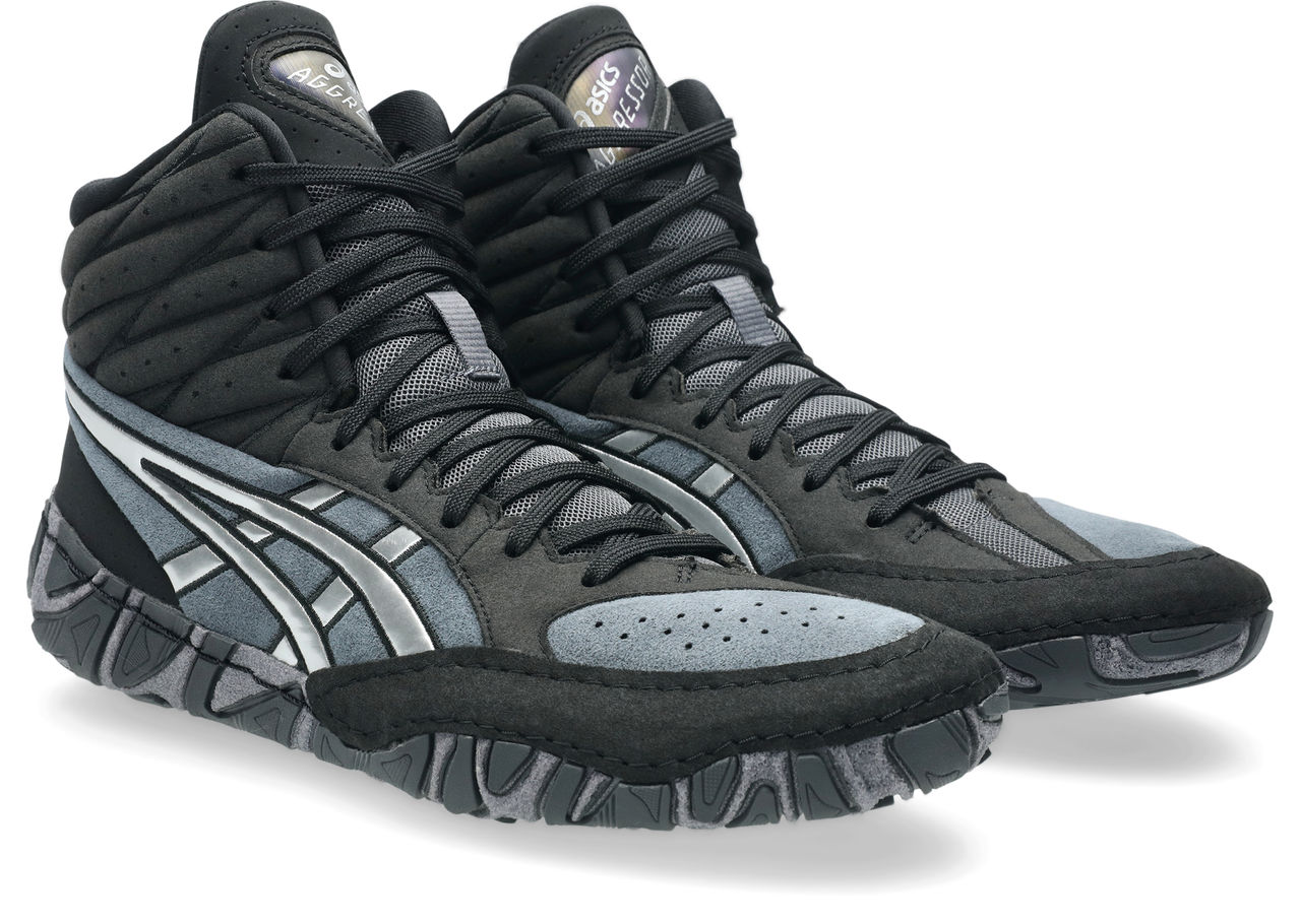 NEW!! ASICS Aggressor 6 Wrestling Shoes, color: (001)