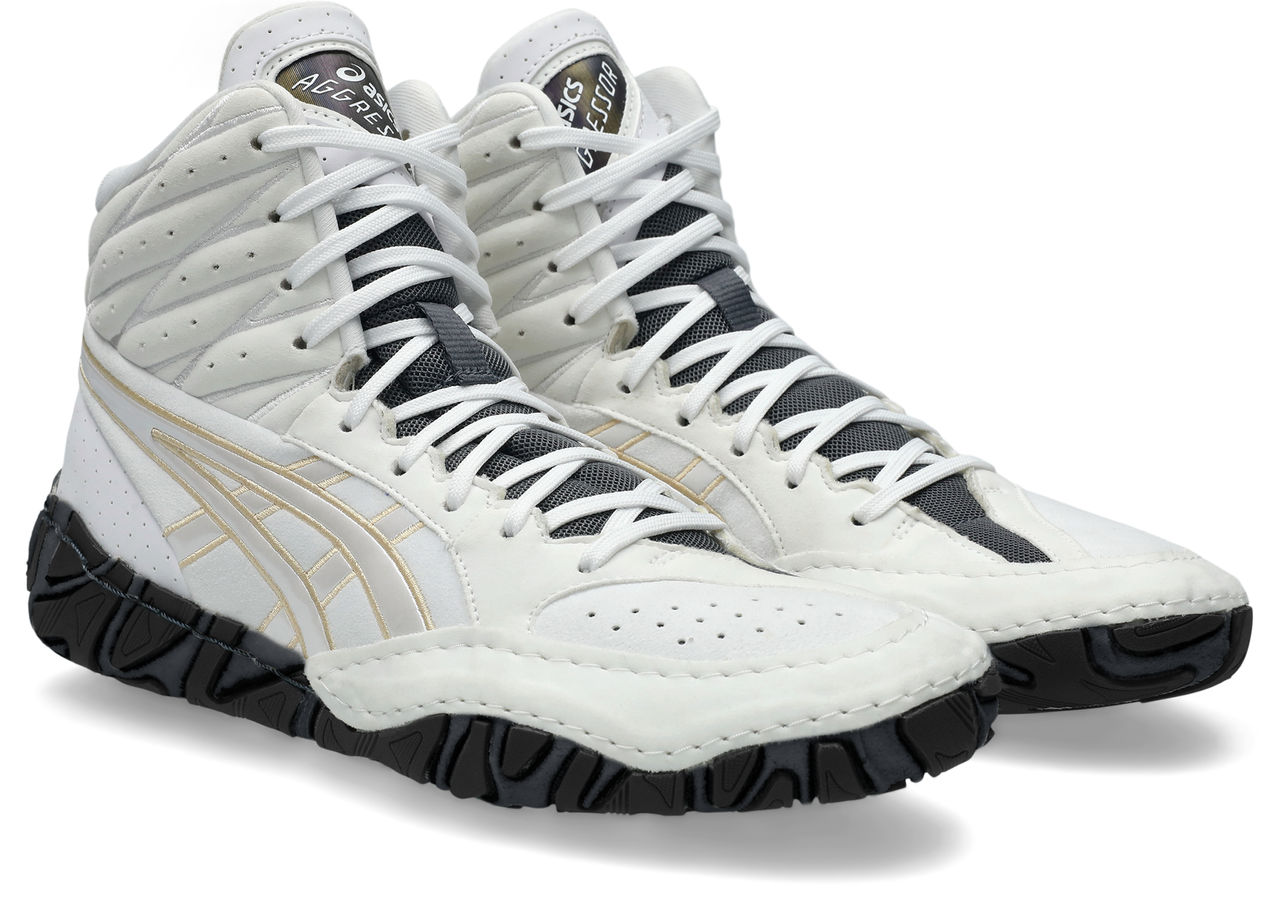 NEW!! ASICS Aggressor 6 Wrestling Shoes, color: (100)