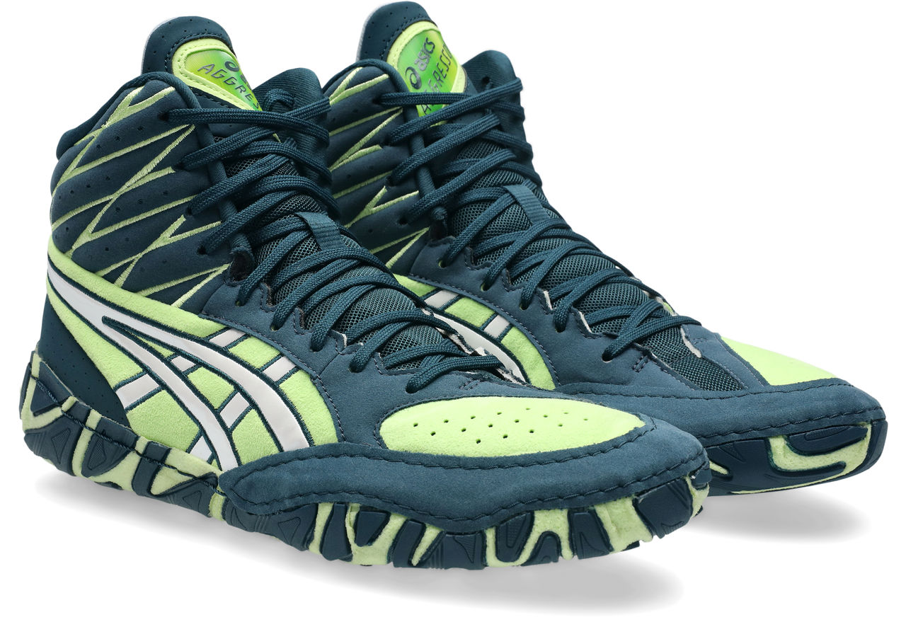 NEW!! ASICS Aggressor 6 Wrestling Shoes, color: (300)