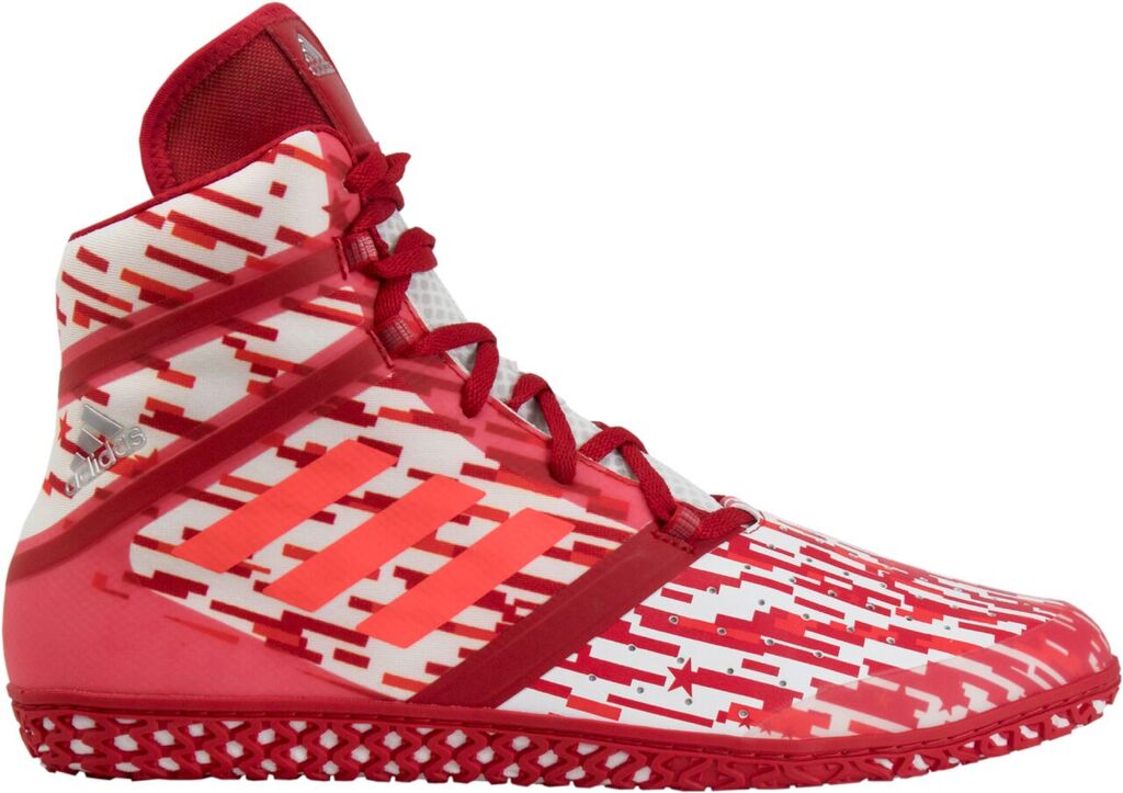 adidas Impact Wrestling Shoes, color: Red Digital Print - Click Image to Close