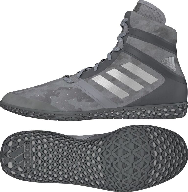 adidas Impact Wrestling Shoes, color: Grey Camo Print - Click Image to Close