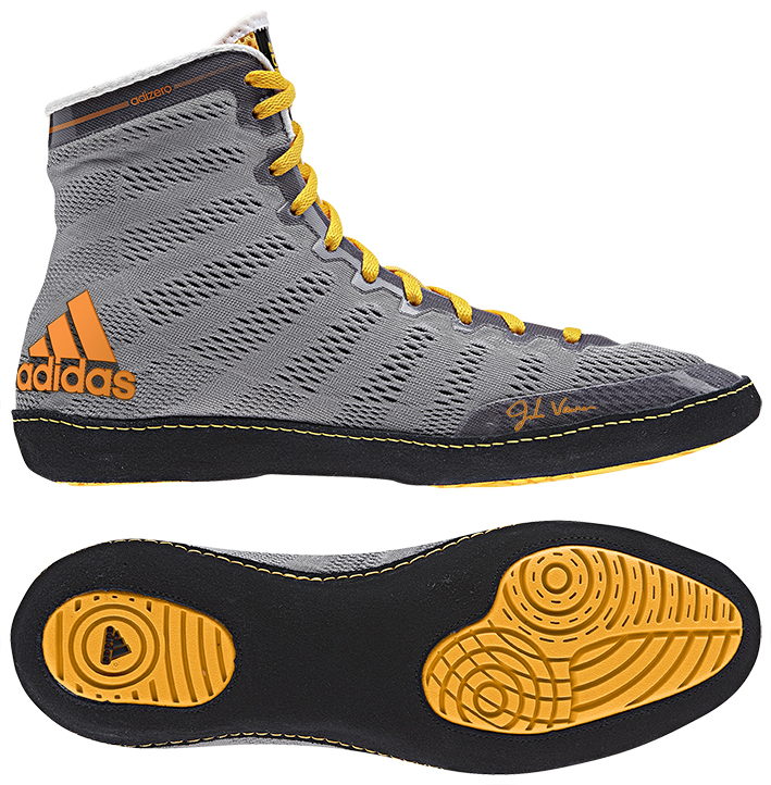 orange and black youth wrestling shoes