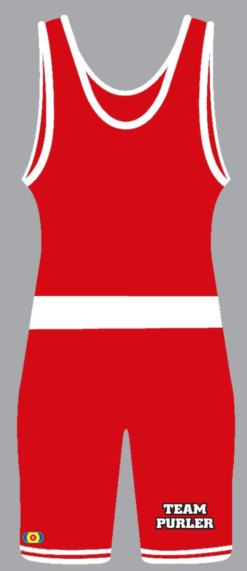 PWA 8520 Team Purler / PWA Custom Singlet, color: Red - Click Image to Close