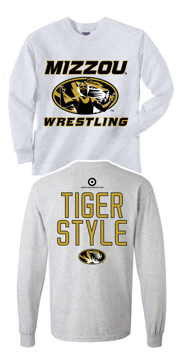 NCAA MIZZOU Wrestling / Tiger Style L/S T-Shirt, color: White